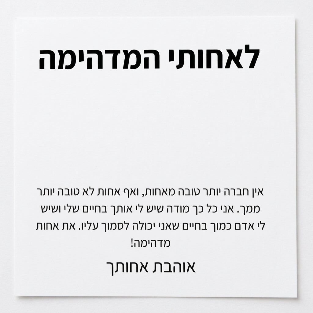 לאחות – מאחות